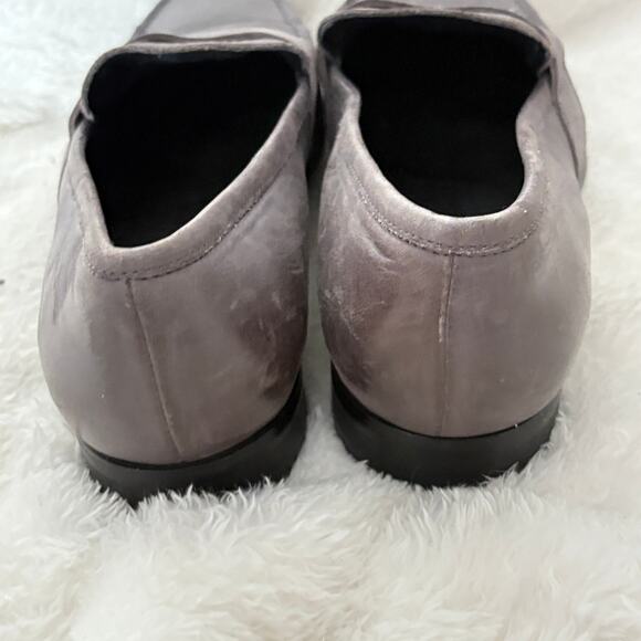 Calvin Klein Mens Loafers 10.5 Gray Leather Dress Shoes Career Work main image 5